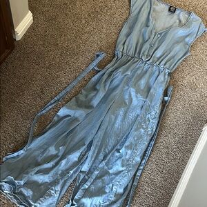 bobeau Light Blue Denim Jumpsuit